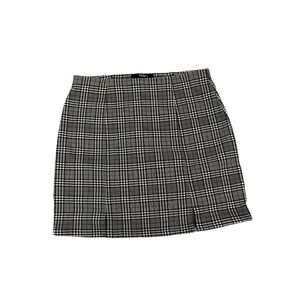papaya plaid skirt